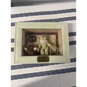 100th Anniversary Teddy Bear 1902-2002 Shadow Box Display Keepsake Decor